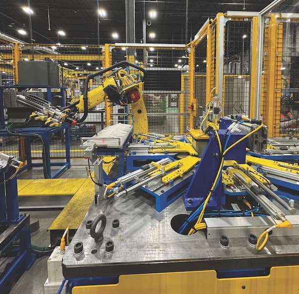 FANUC robots in the award-winning Ethos transformer-core assembly system
